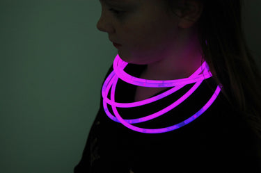 Premium Jumbo Pink Glow Necklaces- 50 per package